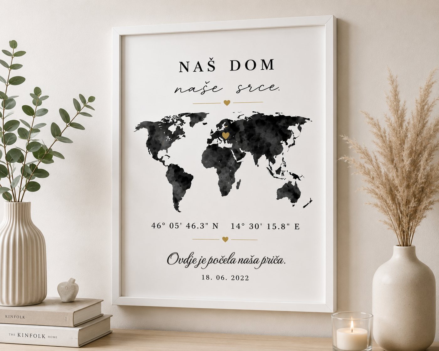 Personalizirana koordinata doma v okvirju